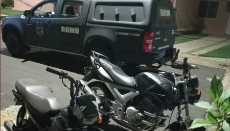 Motos roubadas são localizadas no Condomínio Estrela lll pela Romu em Hortolândia