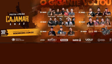 30ª Festa do Peão de Boiadeiro de Cajamar vai acontecer entre os dias 20 e 29 de maio