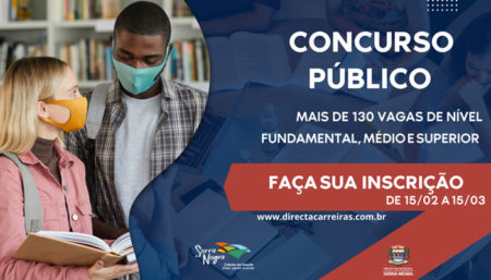 Ultimo dia para inscrição do concurso público para Serra Negra