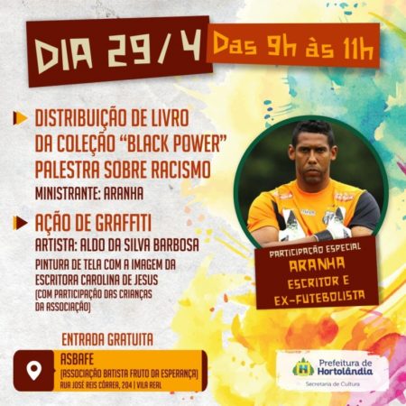 Ex-goleiro Aranha realiza palestra sobre racismo em Hortolândia