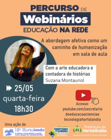 Abordagem afetiva em sala de aula é tema de webinário nesta quarta-feira (25/05)