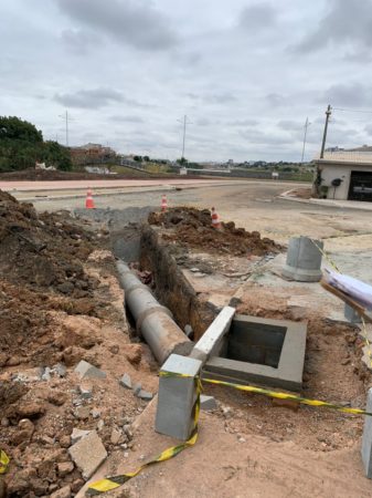 Obra na região do Parque Santa Fé ganha reforço no sistema de drenagem pluvial