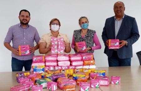 Campanha “Juntas no Ciclo” recebe doação de 2.450 absorventes arrecadados pela Câmara de Hortolândia