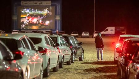 Cinema drive-in de graça em Campinas