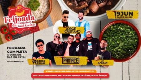 Feijoada com sertanejo e samba agita Hortolândia
