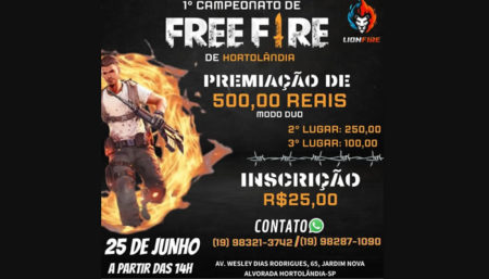 Campeonato de FreeFire em Hortolândia