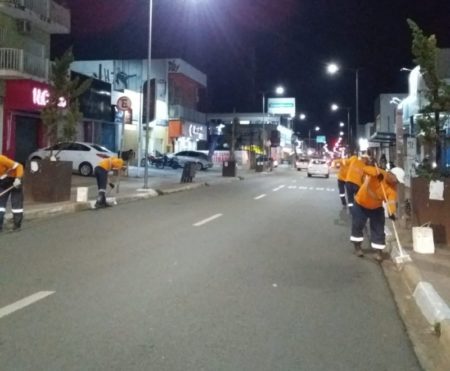 Ruas na região Central recebem ação de segurança viária