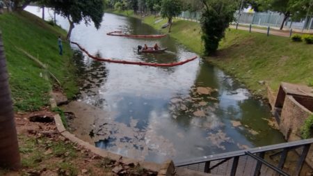 Prefeitura aciona Cetesb por causa de despejo irregular na lagoa do Observatório Ambiental