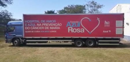 Hortolândia recebe carreta de mamografia do Hospital de Amor