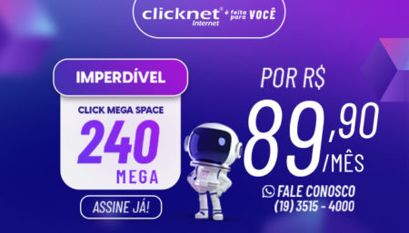 Clicknet! Internet em Hortolândia, oferta imperdível. Confira: