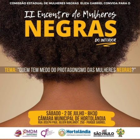 Hortolândia recebe neste sábado 2º Encontro Regional de Mulheres Negras