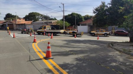 Prefeitura reforça sinalização de solo no Jardim São Bento e no Jardim Amanda