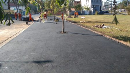 Estacionamento em praça no Pq. Ortolândia contribui com comércios e usuários do Pq. Chico Mendes