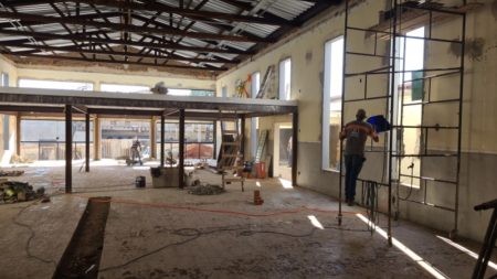 Instalações da futura Central de Monitoramento recebem serviços na área interna