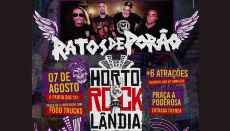 Evento traz Ratos de Porão de graça em Hortolândia