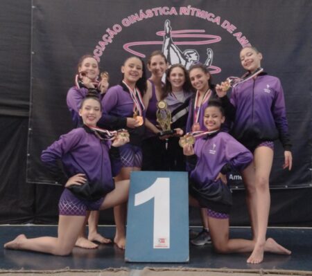 Ginástica rítmica de Hortolândia fatura medalha de ouro nos Jogos Regionais