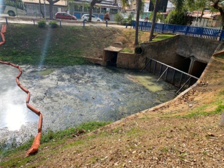 Despejo irregular de resíduos atinge, novamente, lagoa do Observatório Ambiental