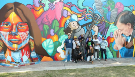 Mestre Chiquinho recebe homenagem em mural de graffiti