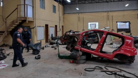 GM Campinas encontra desmanche irregular com carcaças de quatro veículos