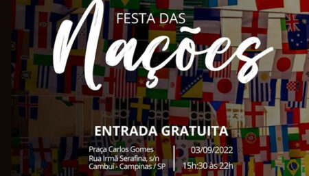 Campinas recebe 1ª Festa das Nações no dia 3 de setembro