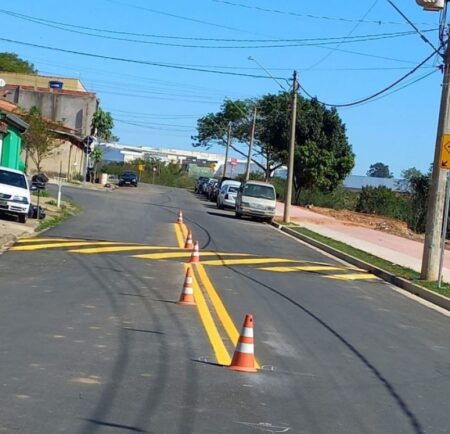 Novo viário do Jd. Santa Fé é sinalizado