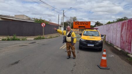 Avenida no Jd. Nova Europa tem fechamento parcial em razão de obra de viaduto