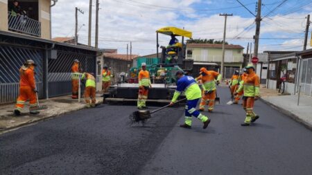 Prefeitura de Hortolândia executa recapeamento asfáltico no Remanso Campineiro