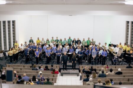 Banda Municipal de Hortolândia e Banda Sinfônica do Unasp fazem apresentação conjunta