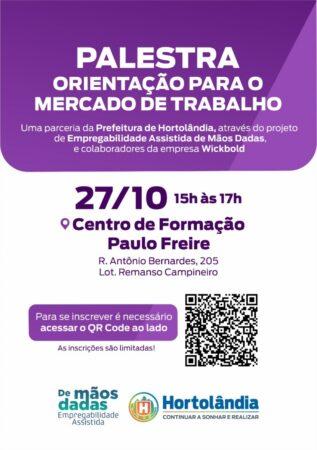 Abertas inscrições para palestra de orientação sobre mercado de trabalho
