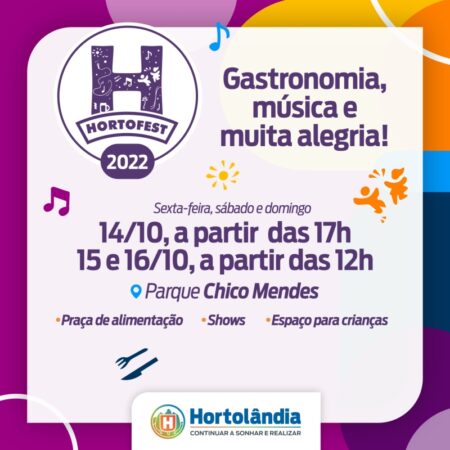 “HortoFest 2022” agita Hortolândia neste fim de semana