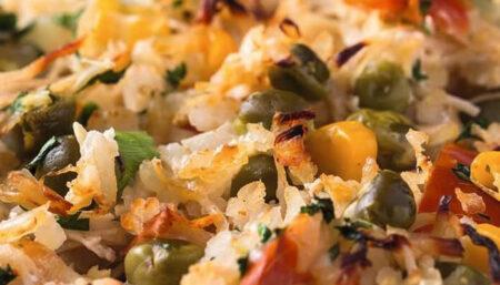 Receita de Arroz Integral de Forno