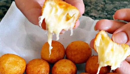Bolinha de Queijo com 3 ingredientes