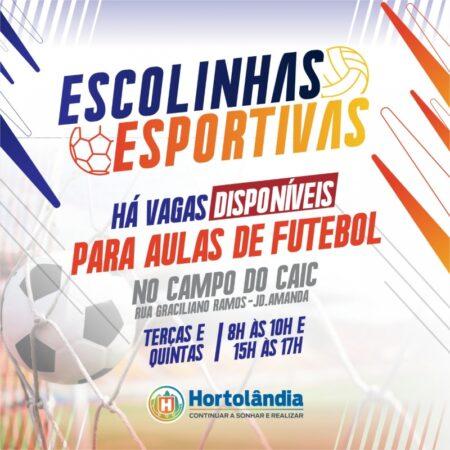 Interessados podem praticar futebol, gratuitamente, no Campo do CAIC