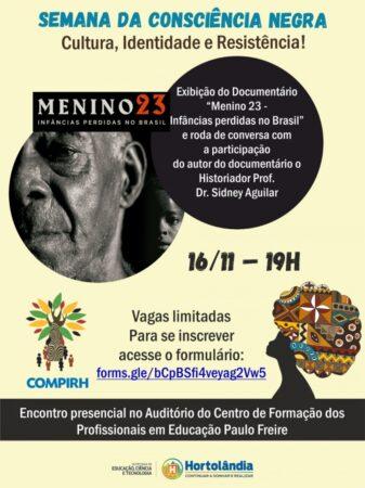 No Mês da Consciência Negra, Educação promove série de webinários sobre educação para relações étnicas