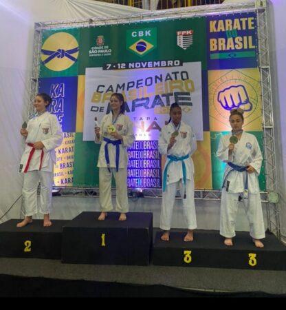 Meninas do karatê de Hortolândia são medalhas de bronze no Campeonato Brasileiro da modalidade