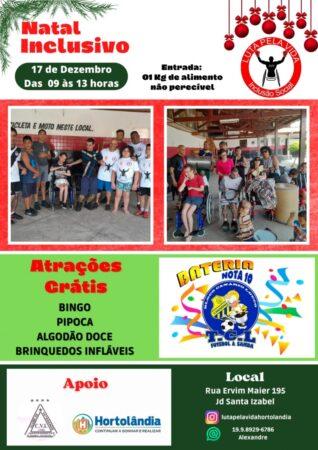 Hortolândia sediará no sábado (17/12) Natal Inclusivo