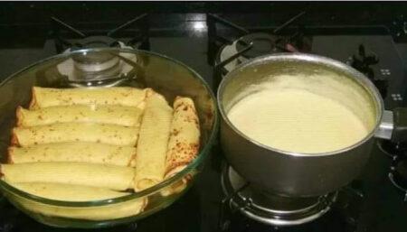 Receita de massa com panqueca de maizena