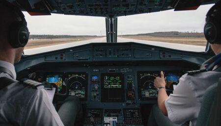 Greve pilotos de avião