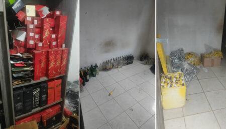 PM descobre fábrica de bebidas falsificadas no Recreio Alvorada; 2 pessoas fugiram