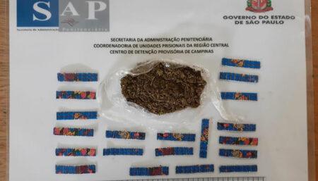 <strong>Mulher esconde drogas em peça íntima para tentar entrar no CDP Campinas </strong>