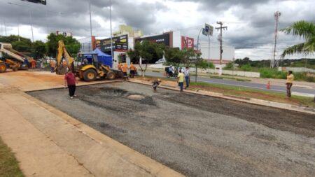 Recuperação do asfalto em trecho da avenida Olívio Franceschini é concluída pela Prefeitura