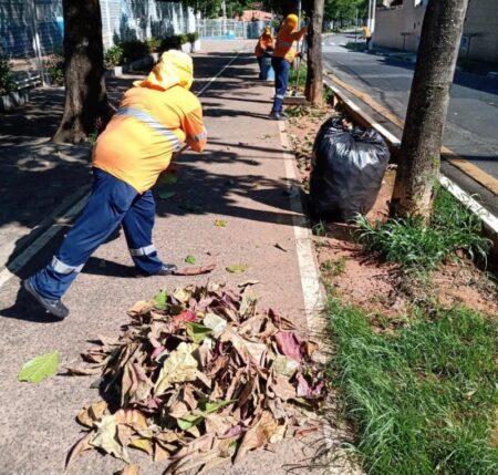 Praças e parques de Hortolândia recebem limpeza e zeladoria