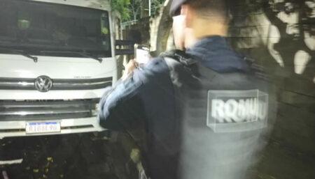 GM recupera caminhão e carga em Hortolândia