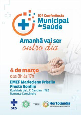 Hortolândia fará 10ª Conferência Municipal de Saúde em março