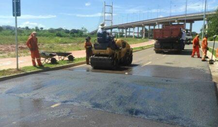 Lombadas instaladas no Superviário irão garantir maior segurança para motoristas e pedestres