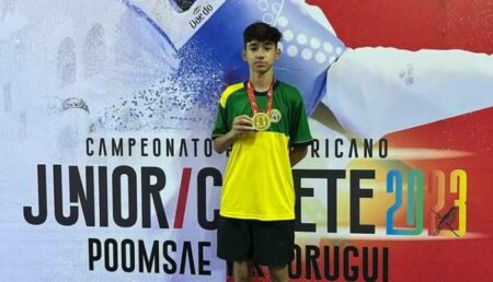 Atleta de Hortolândia ganha medalha de ouro em campeonato de taekwondo disputado na República Dominicana