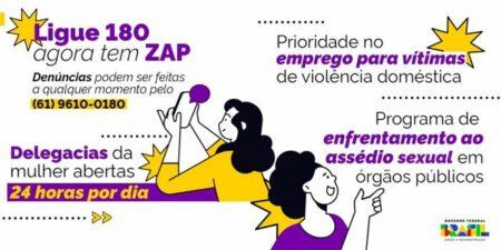 Denuncie casos de violência contra a mulher pelo WhatsApp