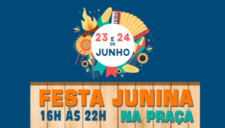 Festa Junina na Praça do Pastel, no Jd N. S. Fátima