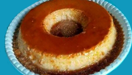 Receita de um delicioso pudim de bolo de banana