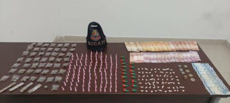 Polícia prende traficante e, com ele, encontram quase R$ 500 em dinheiro, no Jardim Maria Antônia em Sumaré